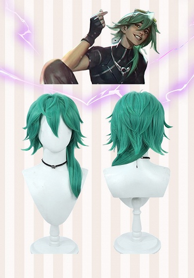 League of Legends Heartsteel Ezreal Green Cosplay Wig