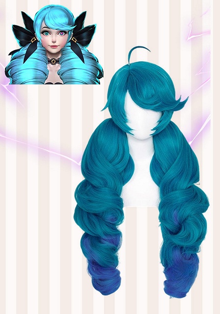 League of Legends Gwen Blue Cosplay Wig