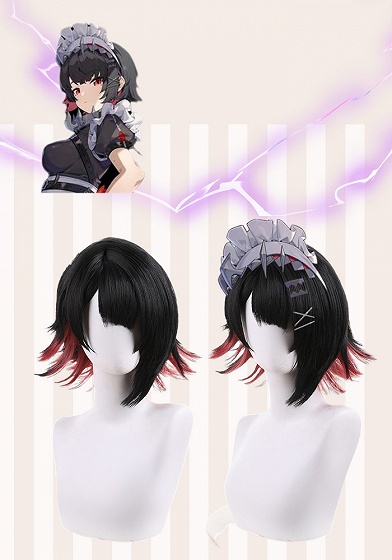 Zenless Zone Zero Ellen Joe Black to Red Cosplay Wig