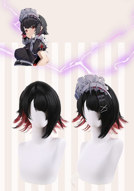 Zenless Zone Zero Ellen Joe Black to Red Cosplay Wig