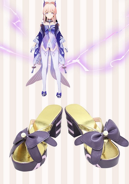 Genshin Impact Sangonomiya Kokomi Cosplay Shoes