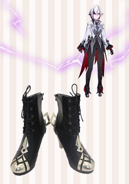 Genshin Impact Fatui Servant Arlecchino Cosplay Shoes