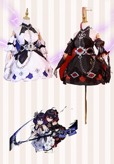Honkai Impact 3rd Stygian Nymph White/Black Seele Vollerei Cosplay Costume