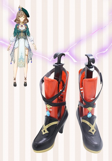 Genshin Impact Lisa Minci Skin A Sobriquet Under Shade Cosplay Shoes