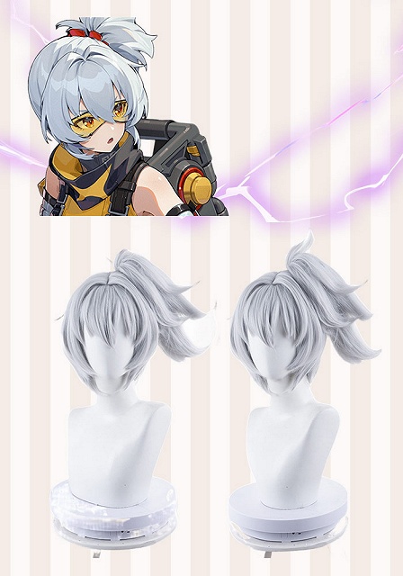 Zenless Zone Zero Soldier 11 Silver Grey Cosplay Wig