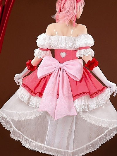 Puella Magi Madoka Magica Madoka Kaname  Cosplay Costume