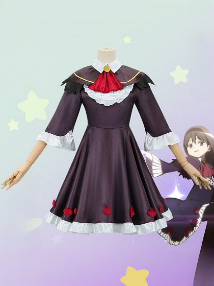 Puella Magi Madoka Magica  Walpurgisnacht Rising Homura Akemi Cosplay Costume