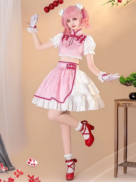 Puella Magi Madoka Magica Madoka Kaname Cheongsam Cosplay Costume