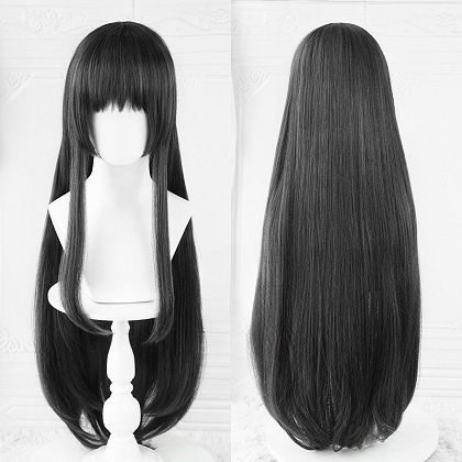 Puella Magi Madoka Magica Homura Akemi Dark Grey CosplayWig