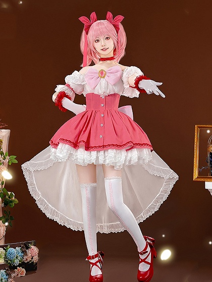 Puella Magi Madoka Magica Madoka Kaname  Cosplay Costume