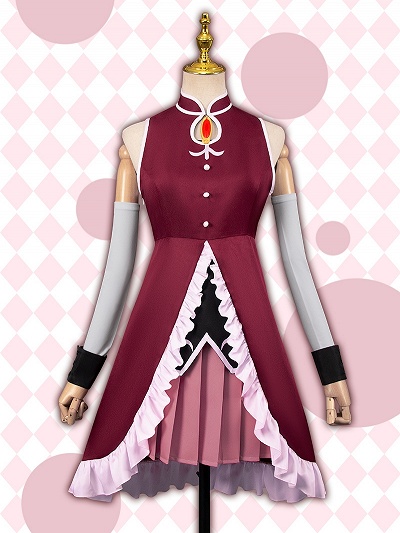 Puella Magi Madoka Magica Kyoko Sakura Cosplay Costume