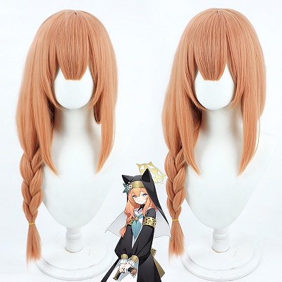 Blue Archive Iochi Mari Orange Cosplay Wig