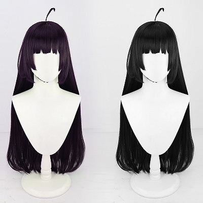 Blue Archive Kasumizawa Miyu Purple/Black Cosplay Wig