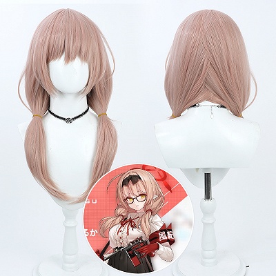 Blue Archive Hinomiya Chinatsu  Pink Cosplay Wig