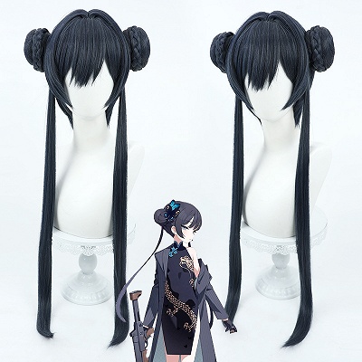 Blue Archive Ryuuge Kisaki Black Cosplay Wig