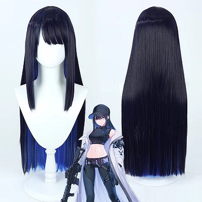Blue Archive Joumae Saori Black to Blue Ombre Cosplay Wig