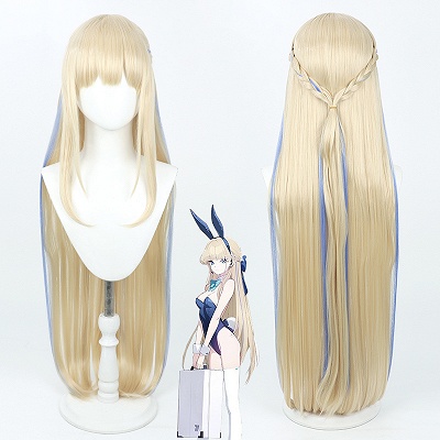 Blue Archive Asuma Toki Bunny Girl Blonde Cosplay Wig