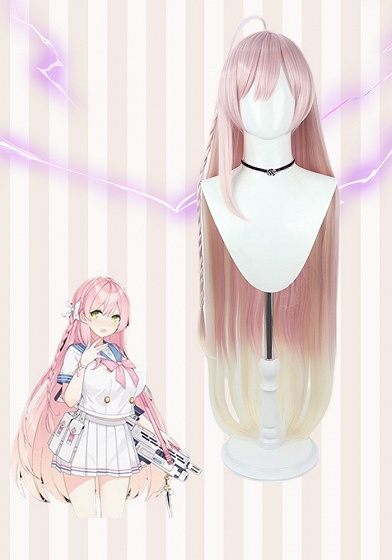 Blue Archive Urawa Hanako Pink to Yellow Ombre Cosplay Wig