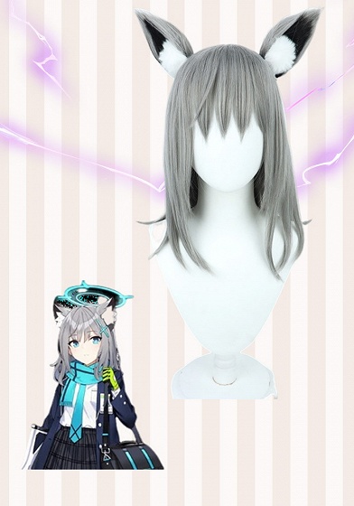 Blue Archive Sunaookami Shiroko Cosplay Wig