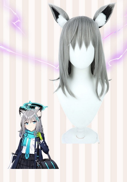 Blue Archive Sunaookami Shiroko Cosplay Wig