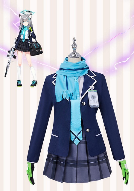 Blue Archive Sunaookami Shiroko Cosplay Costume