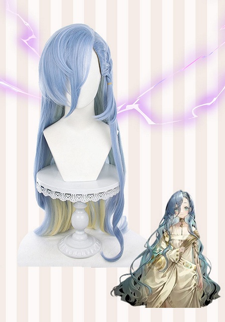 Reverse:1999 Thirty-Seven 37 Blue Cosplay Wig