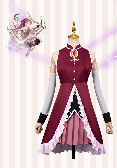 Puella Magi Madoka Magica Kyoko Sakura Cosplay Costume