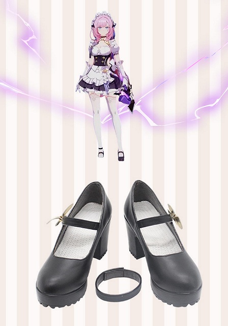 Honkai Impact 3rd Elysia Maid Cosplay Shoes