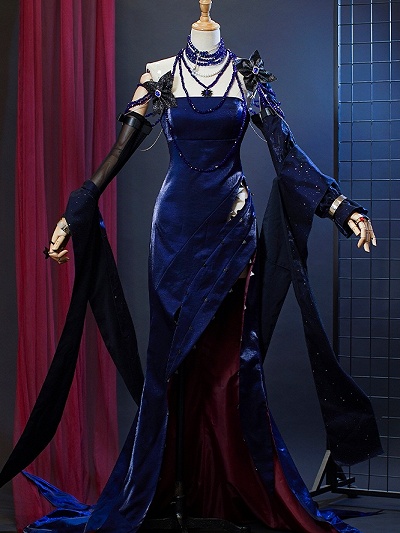 Path to Nowhere Cabernet Mermaid Dress Cosplay Costume 