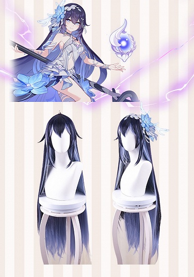 Honkai Impact 3rd Herrscher of Rebirth Seele Vollerei Purple to Blue Ombre Cosplay Wig