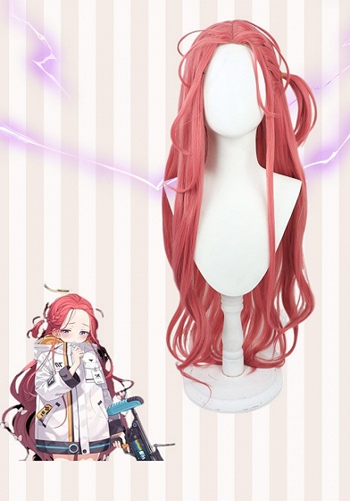 Blue Archive Hanaoka Yuzu Pink Cosplay Wig 