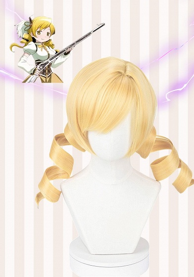 Puella Magi Madoka Magica  Mami Tomoe Blonde Cosplay Wig