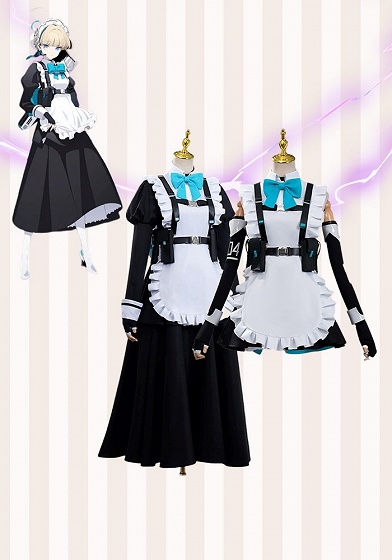 Blue Archive Asuma Toki Maid Cosplay Costume