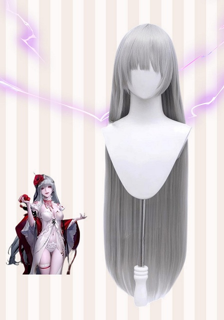 Path to Nowhere Coquelic Silver White Cosplay Wig