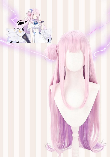 Blue Archive Misono Mika Pink Cosplay Wig