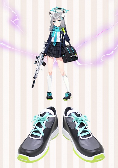 Blue Archive Sunaookami Shiroko Cosplay Shoes