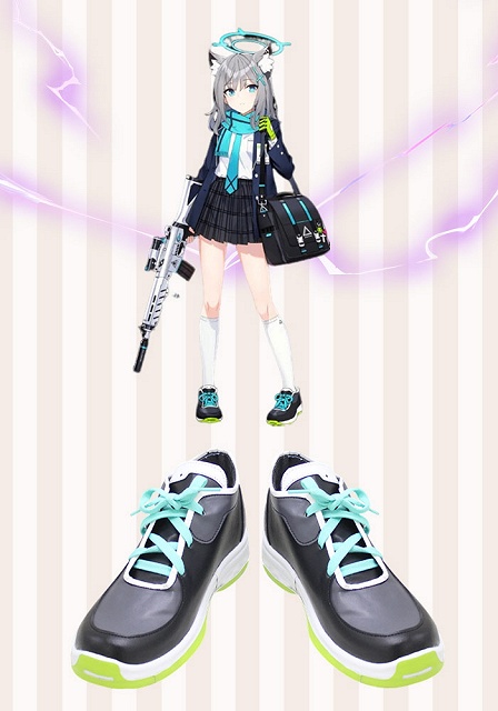 Blue Archive Sunaookami Shiroko Cosplay Shoes