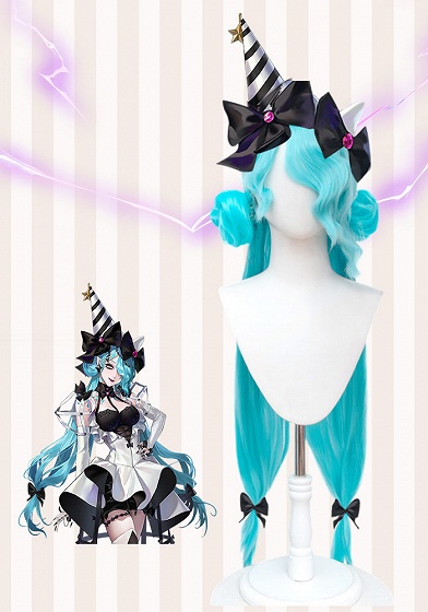 Path to Nowhere Serpent Blue Cosplay Wig