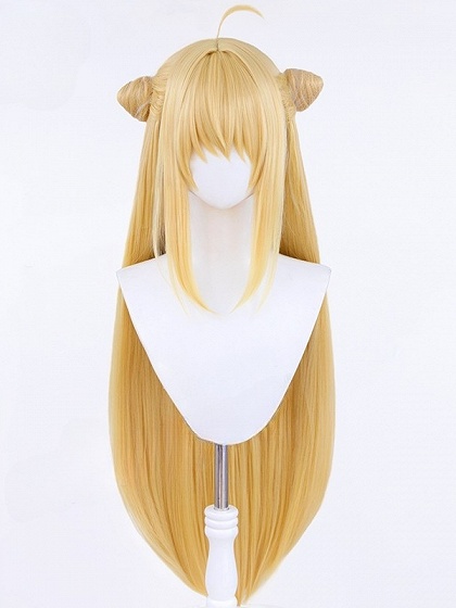 The Vexations of a Shut-In Vampire Princess Terakomari Gandesblood Yellow Cosplay Wig