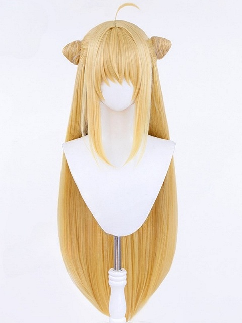The Vexations of a Shut-In Vampire Princess Terakomari Gandesblood Yellow Cosplay Wig