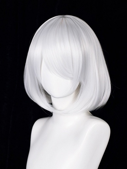 Nier: Automata 2B Yorha No. 2 Type B White Cosplay Wig