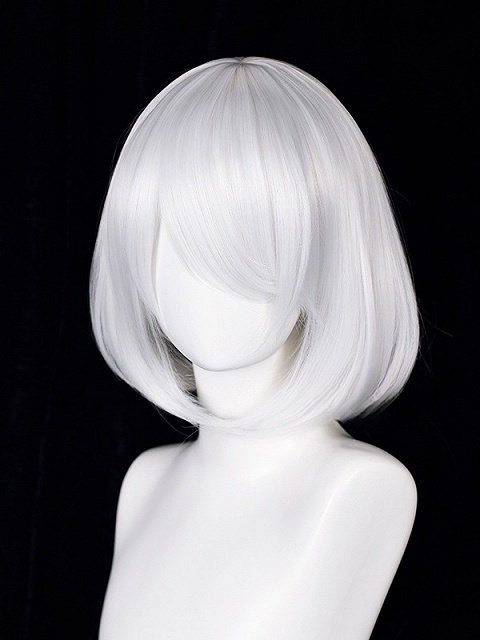 Nier: Automata 2B Yorha No. 2 Type B White Cosplay Wig