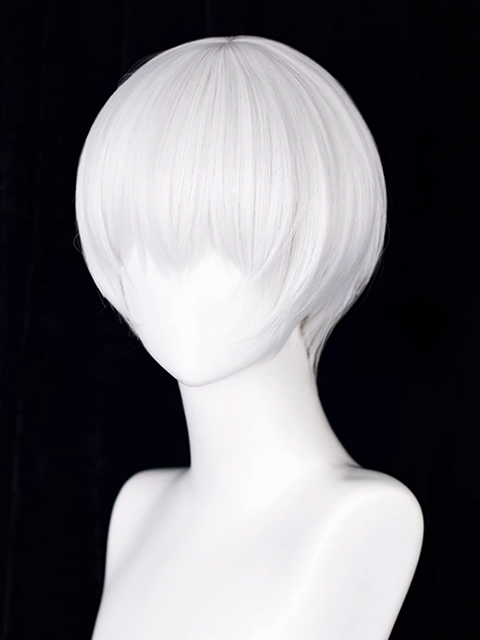 Nier: Automata 9S Yorha No. 9 Type S White Cosplay Wig