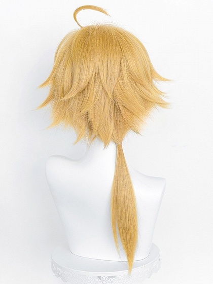 Genshin Impact Thoma Yellow Cosplay Wig