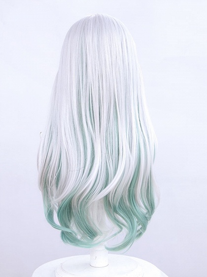 Honkai: Star Rail Firefly Silver to Green Ombre Cosplay Wig