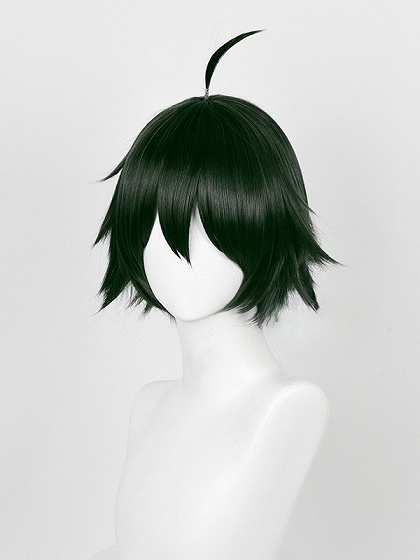 Haikyu!! Karasuno High No.12 Tadashi Yamaguchi Black Cosplay Wig 