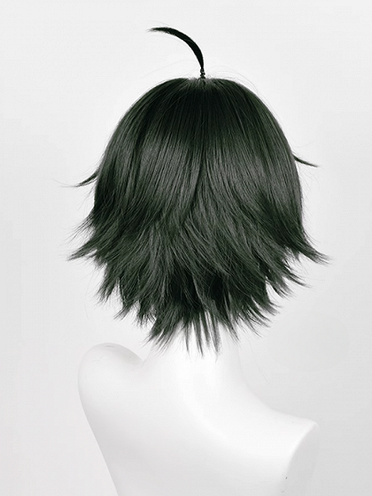 Haikyu!! Karasuno High No.12 Tadashi Yamaguchi Black Cosplay Wig 