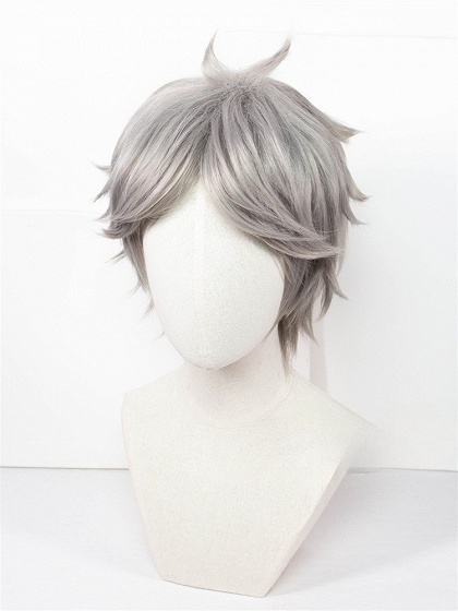 Haikyu!! Karasuno High No.2 Kōshi Sugawara Grey Cosplay Wig