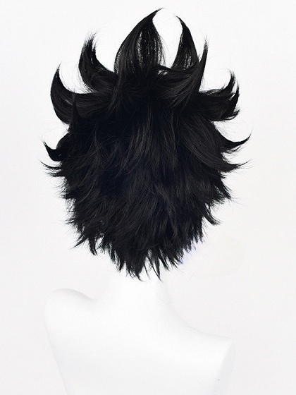 Haikyu!! Nekoma High No.1 Tetsurō Kuroo Black Cosplay Wig 