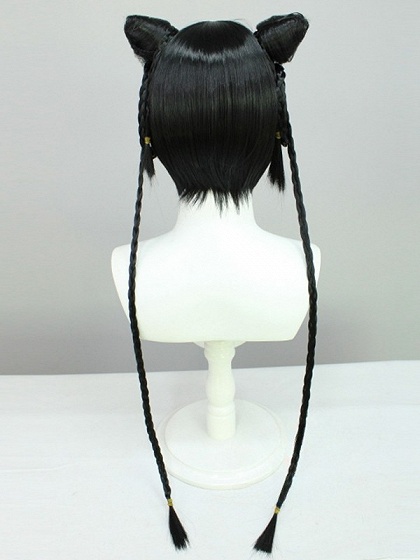 Black Butler Ran-Mao Black Cosplay Wig